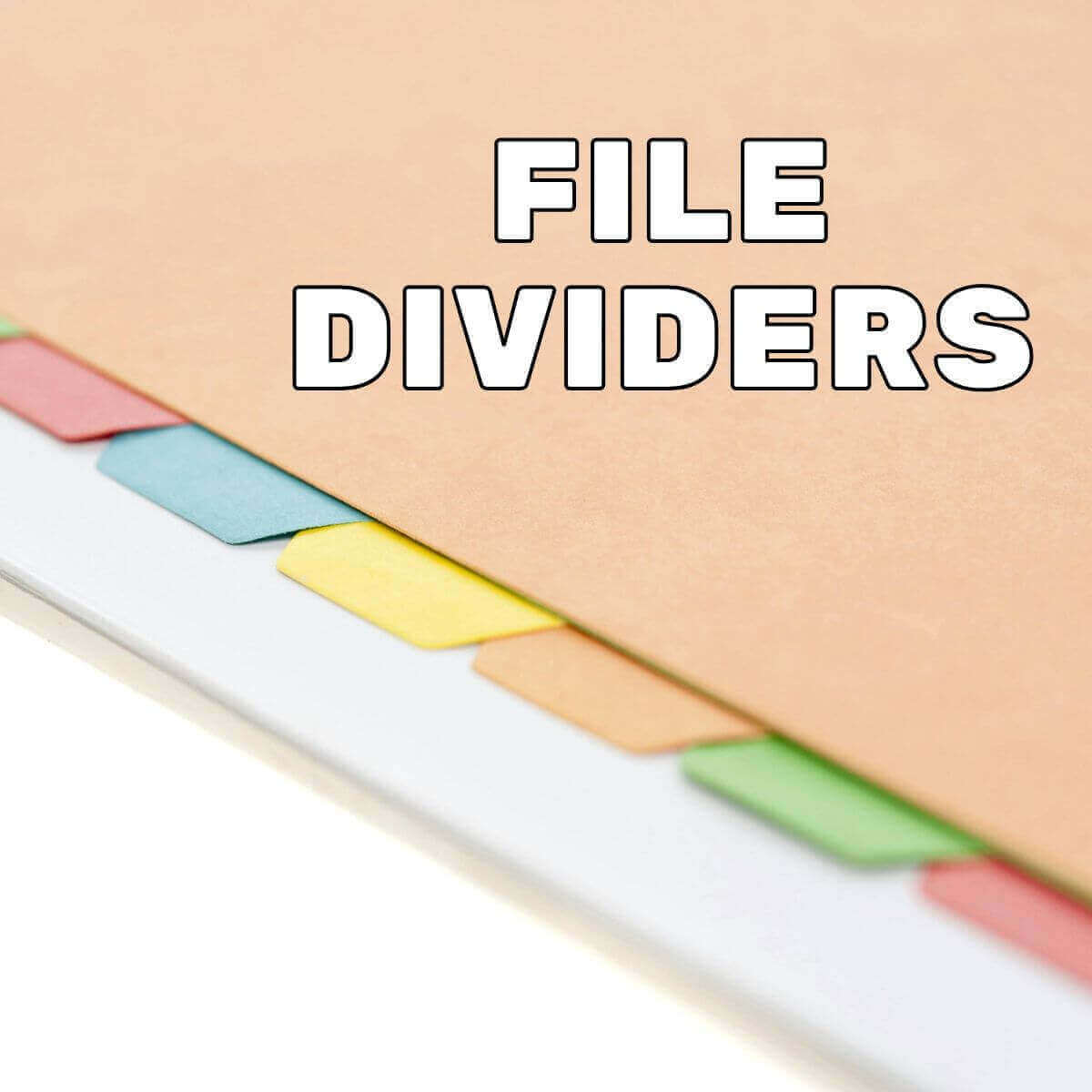 File Dividers