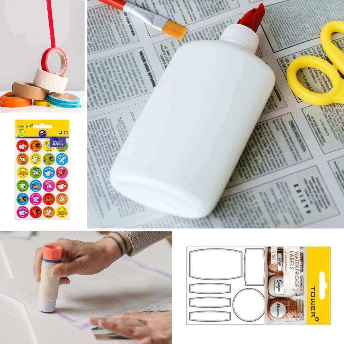 Glues, Tapes & Stickers
