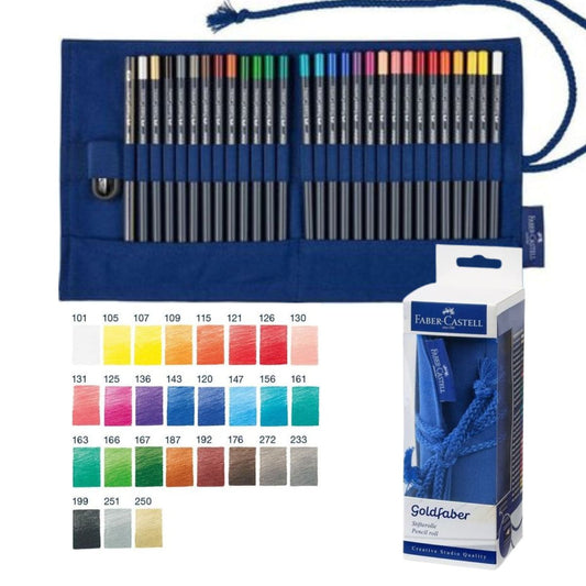 Faber-Castell Goldfaber Colour Pencil Rolls - 27's