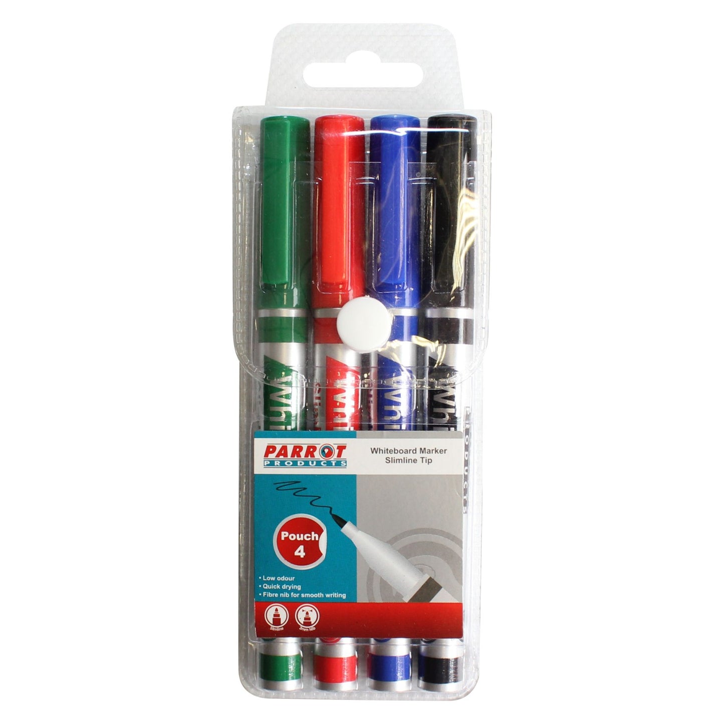 Parrot Slim Whiteboard Marker Pouch - 4 Pack