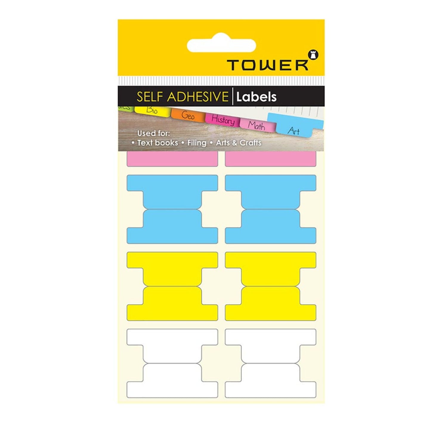 Tower Pastel Lever Arch Filing Tabs