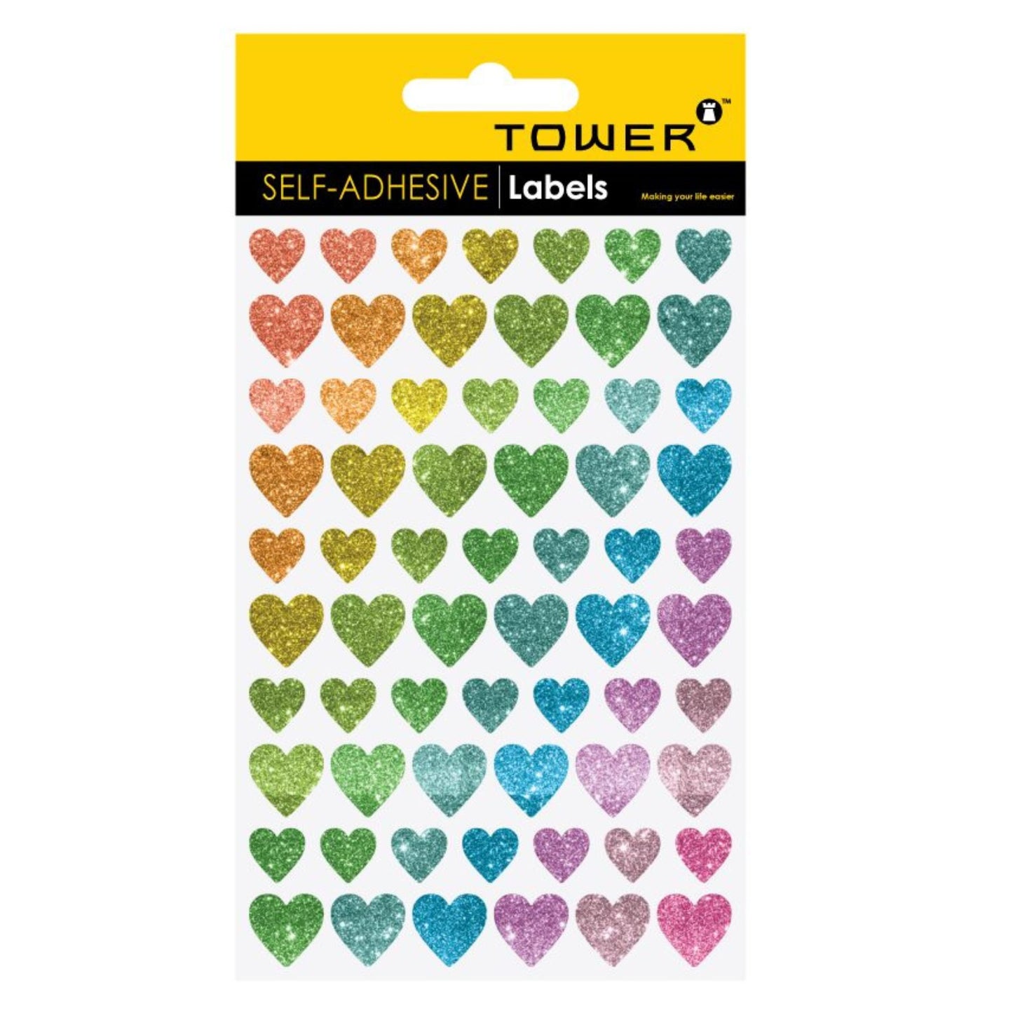 Tower Glitter Hearts (Mixed)