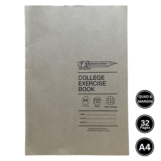 A4 32 Page Soft Cover Exercise Books Assorted
