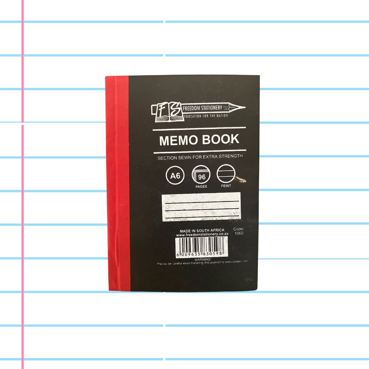 A6 Memo Hard Cover Exercise Books - 96 Pages
