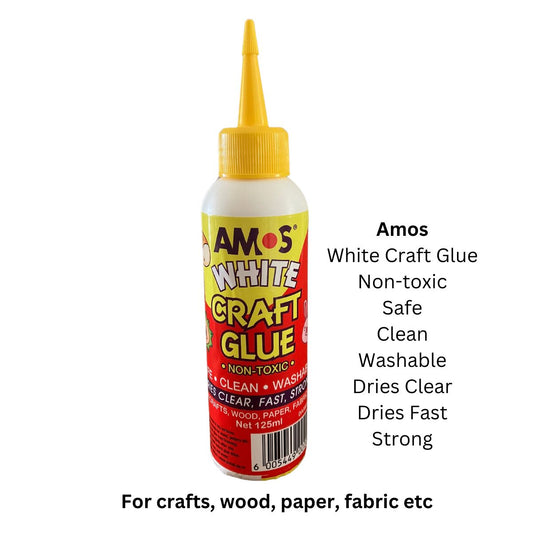 Amos White Craft Glue - 125ml