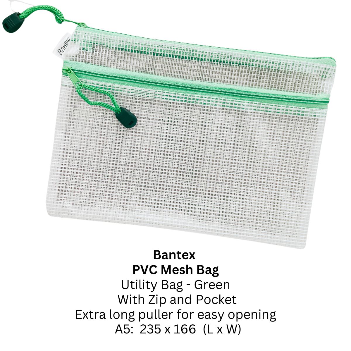 Bantex PVC Mesh Utility Bag