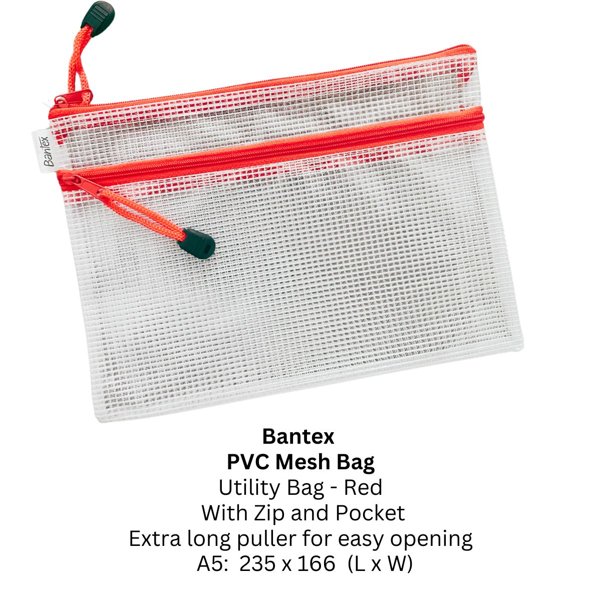 Bantex PVC Mesh Utility Bag