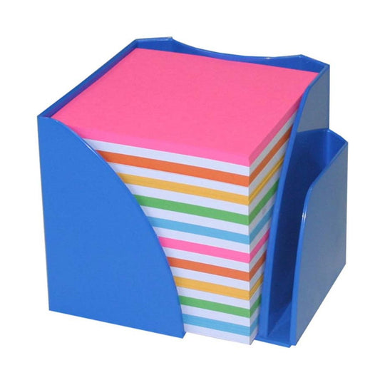 Bantex Optima Memo Cube - white & bright coloured paper