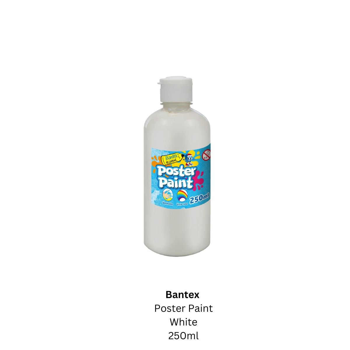 Bantex @ School White Poster Paint