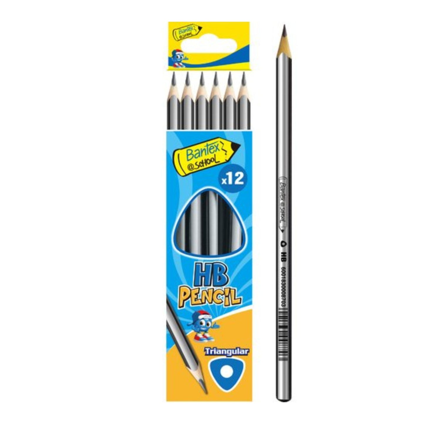 Bantex Triangular HB Lead Pencil (Box of 12)