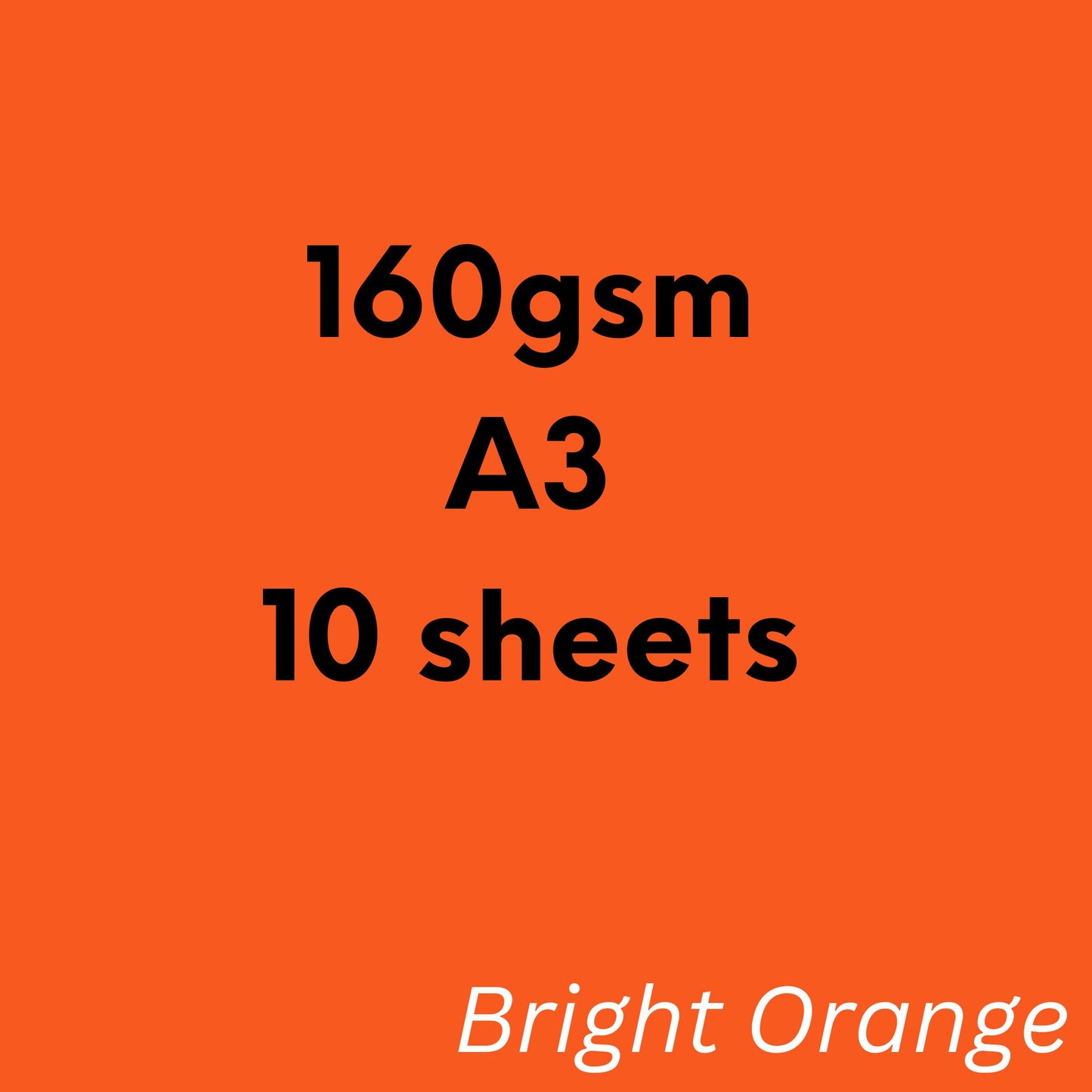 Bright Orange Paper, Board & Envelopes