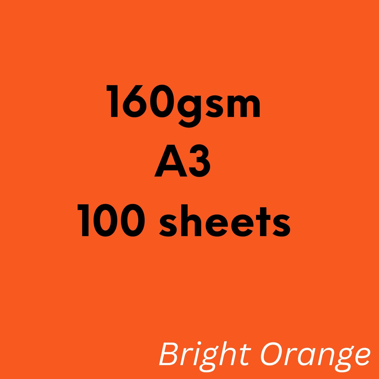 Bright Orange Paper, Board & Envelopes