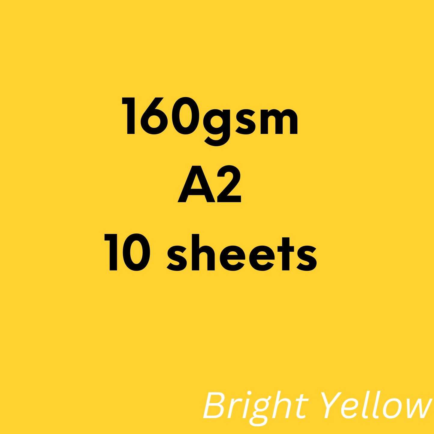 Bright Yellow Paper, Board & Envelopes
