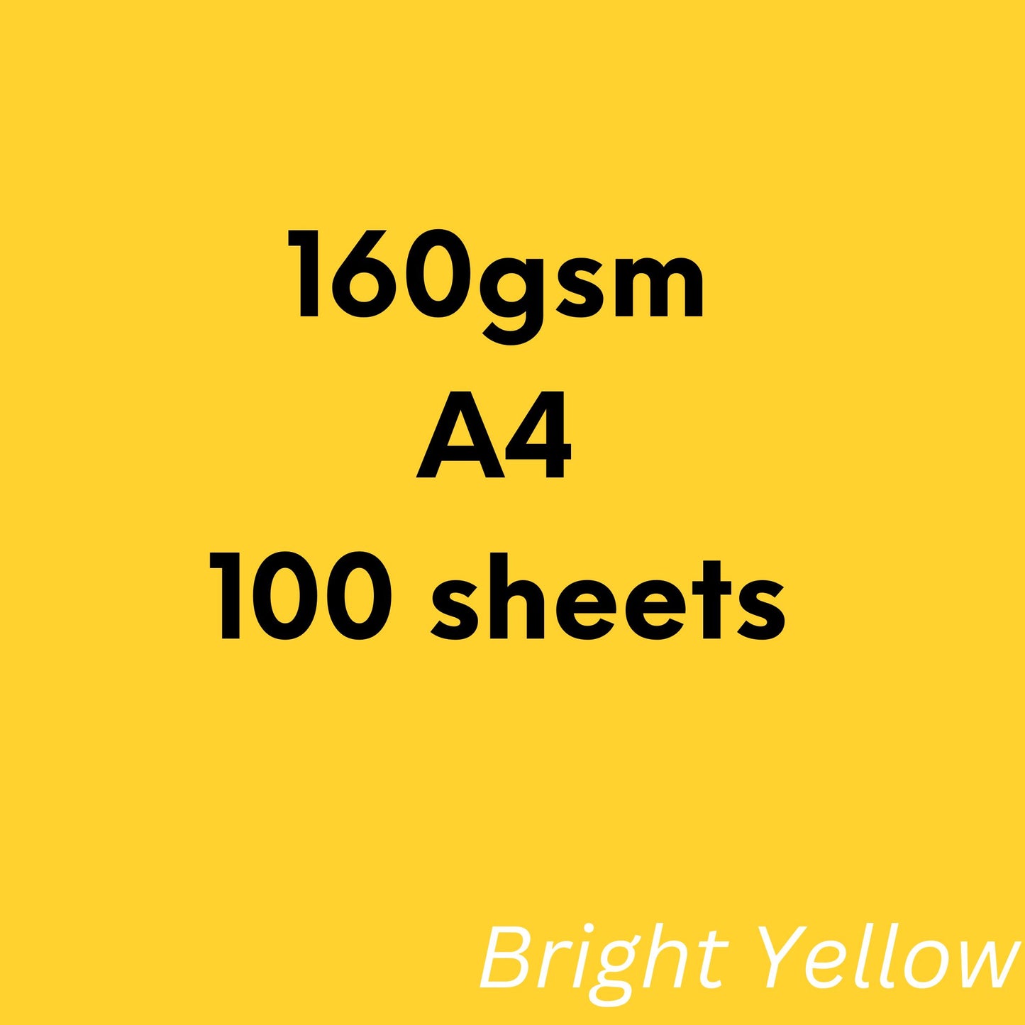 Bright Yellow Paper, Board & Envelopes