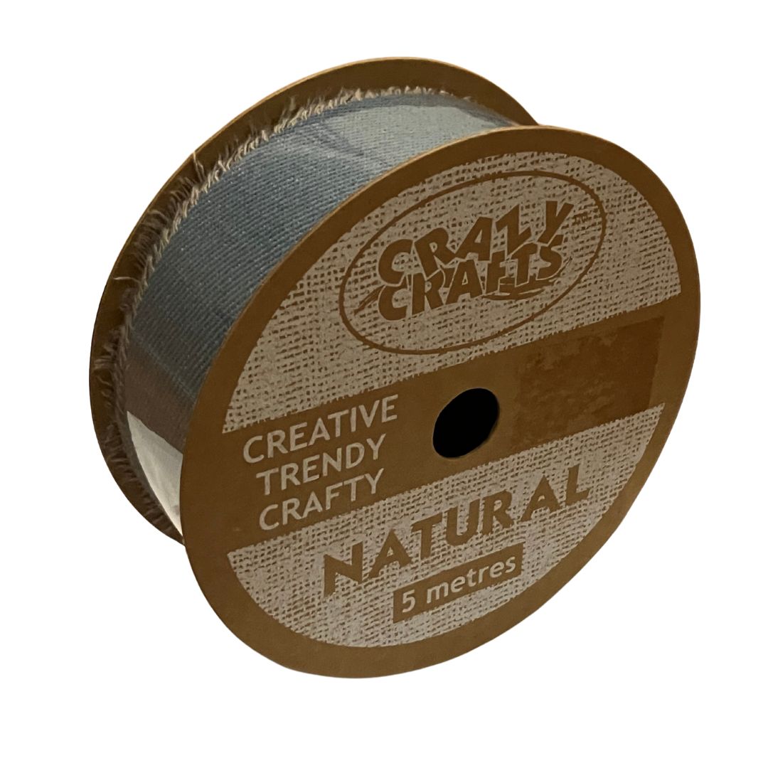 Crazy Crafts Jute Ribbon Denim 38mmx5m