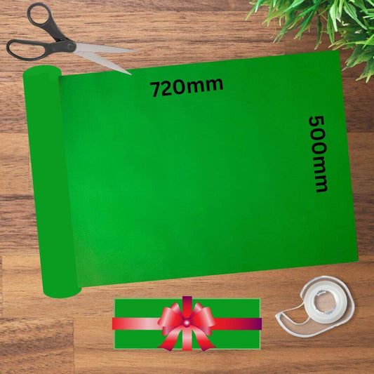 Dayglo Green Wrapping Paper Sheets