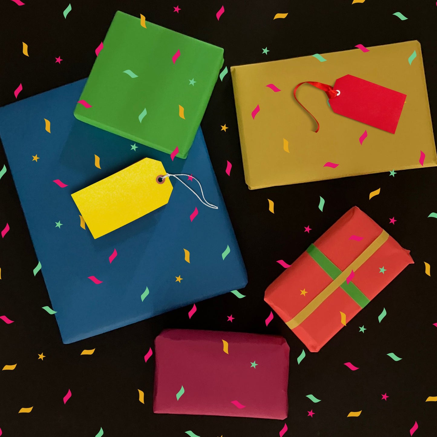 Dayglo Assorted Wrapping Paper Sheets