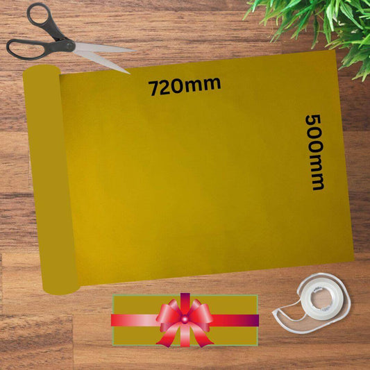 Dayglo Yellow Wrapping Paper Sheets