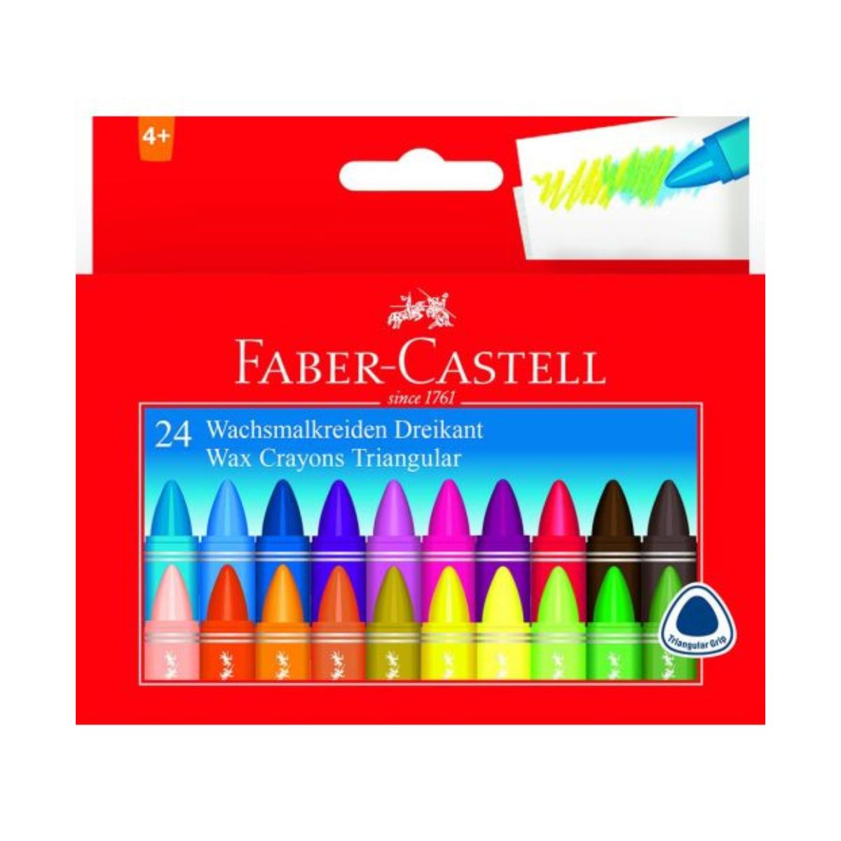 FABER-CASTELL Triangular Wax Crayons