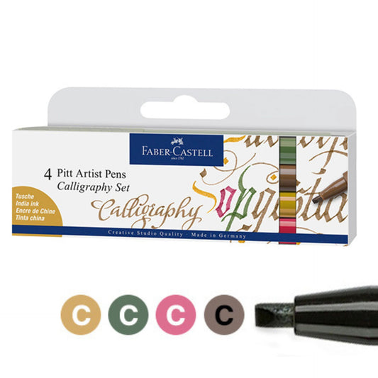 Faber-Castell 4 Pitt Artist (Calligraphy) Pens