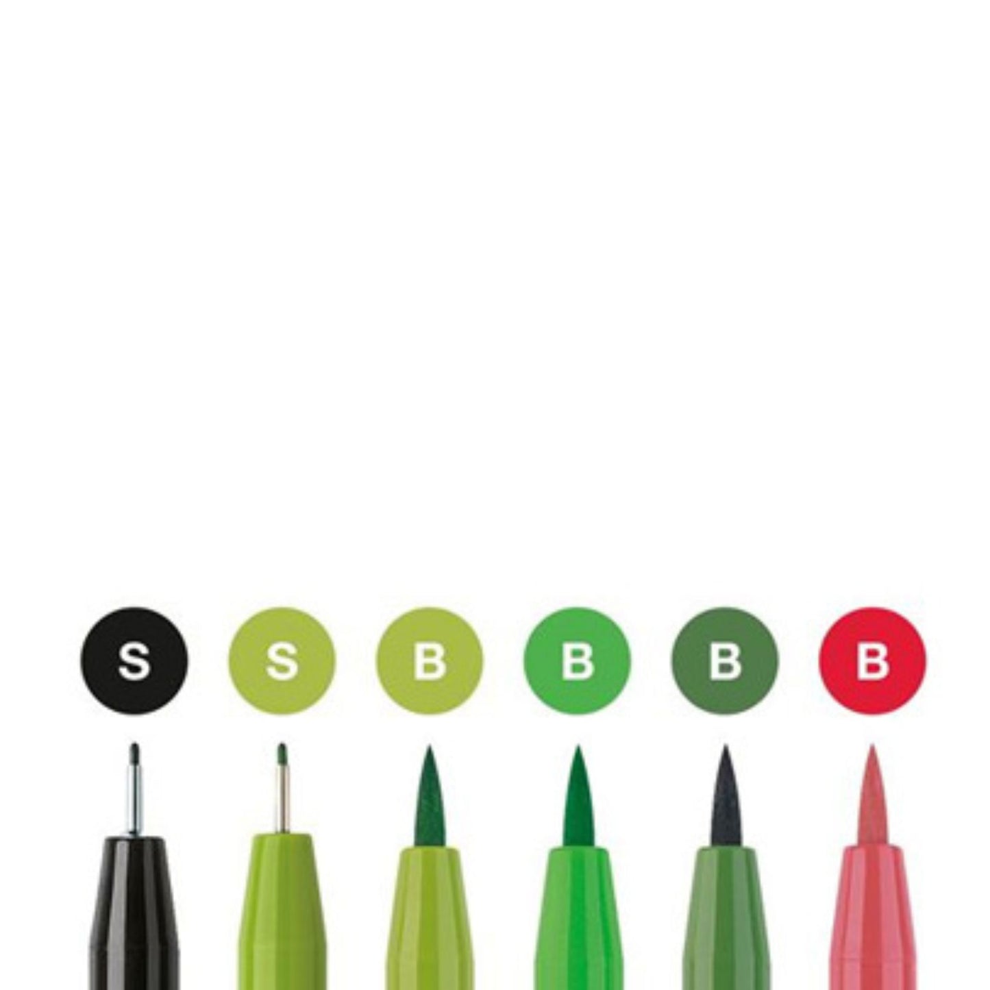 Faber-Castell 6 Pitt Artist (Hand Lettering) Pens (Be Bold)