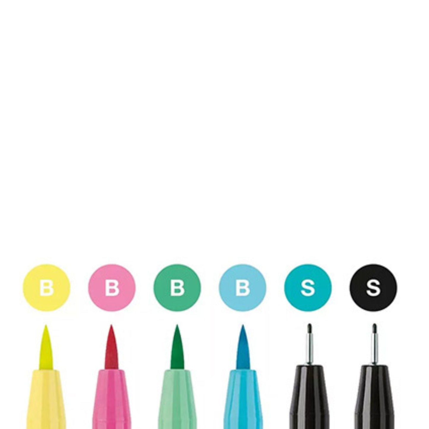 Faber-Castell 6 Pitt Artist (Hand Lettering) Pens (Be Unique)