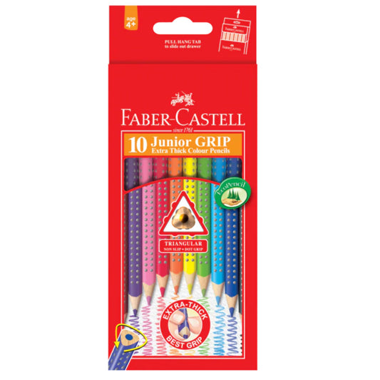 Faber-Castell Junior Triangular Extra Thick Pencils - 10's