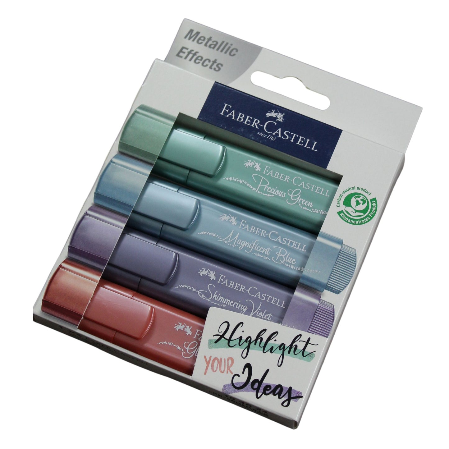 Faber-Castell Metallic Text Liner Wallet of 4