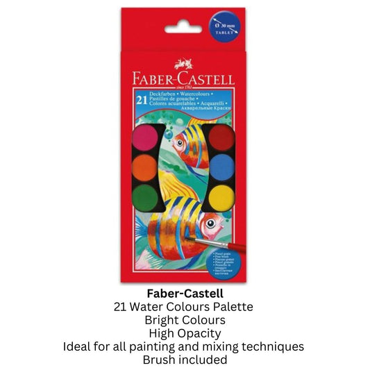 Faber-Castell Water Colour Palette - 21 Colours