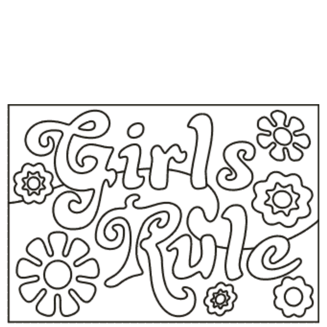 (Sand Art Card) Girls Rule