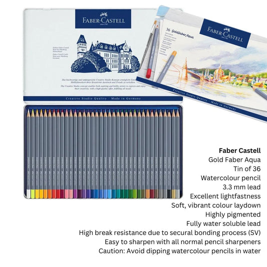 Faber-Castell Goldfaber Aqua Watercolour Tins