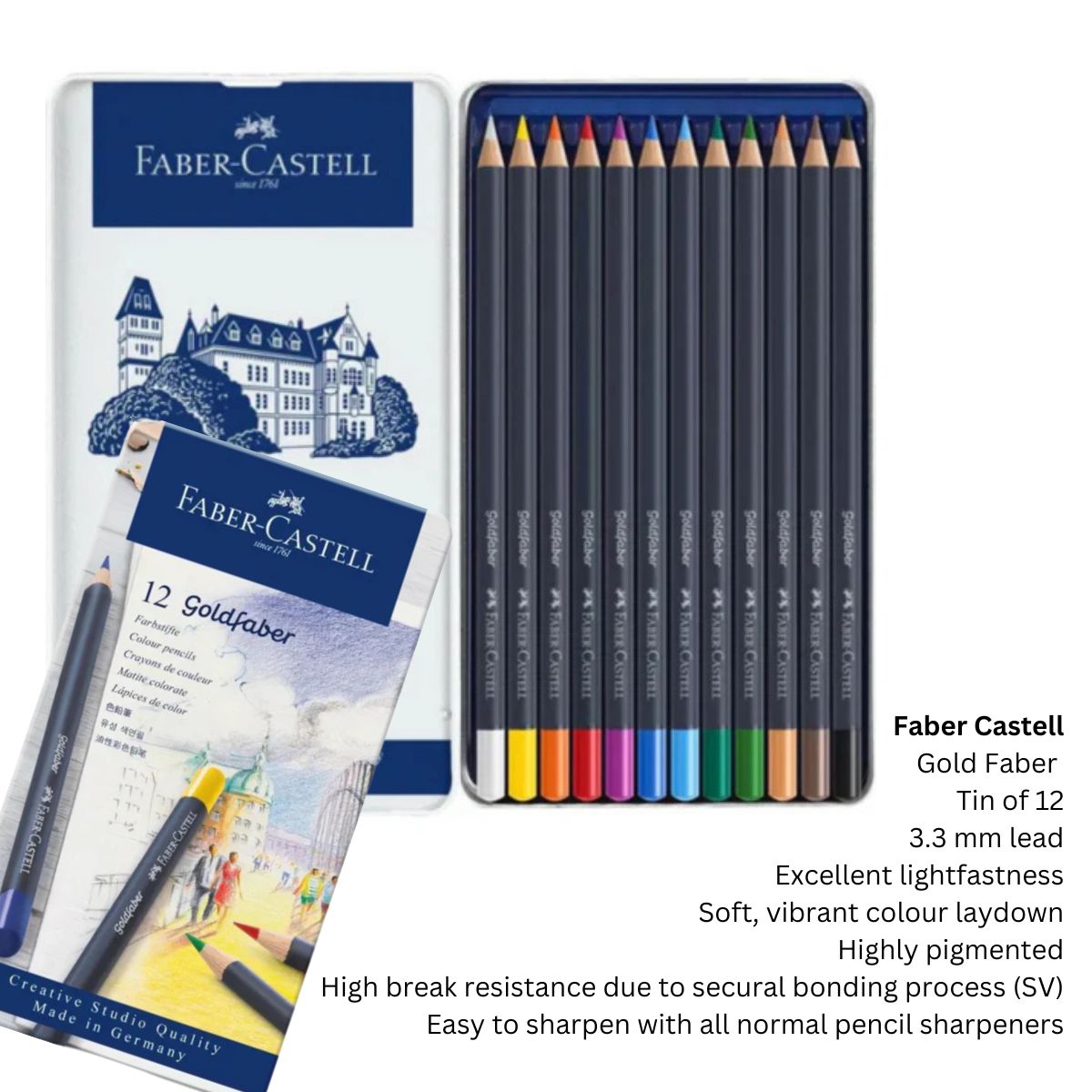 Faber-Castell Goldfaber Colour Pencil Tin