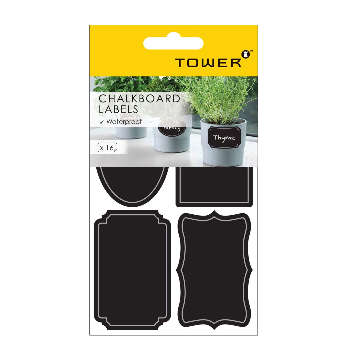 Tower Chalk Board Labels (Waterproof)