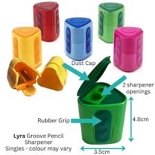 Lyra Groove 2 Hole Sharpener with container