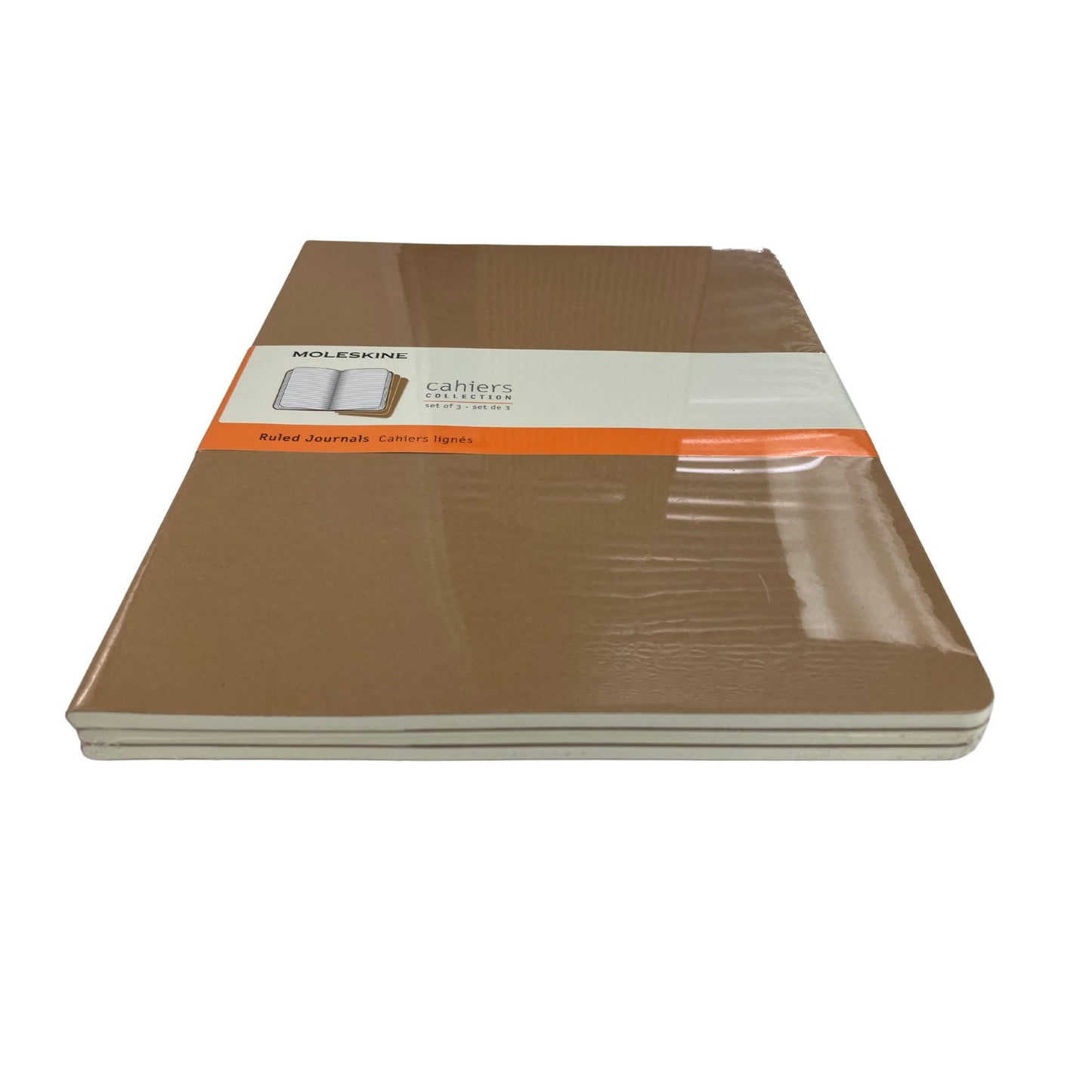 Moleskine Cahiers Set of 3 Ruled Journals - XL Kraft