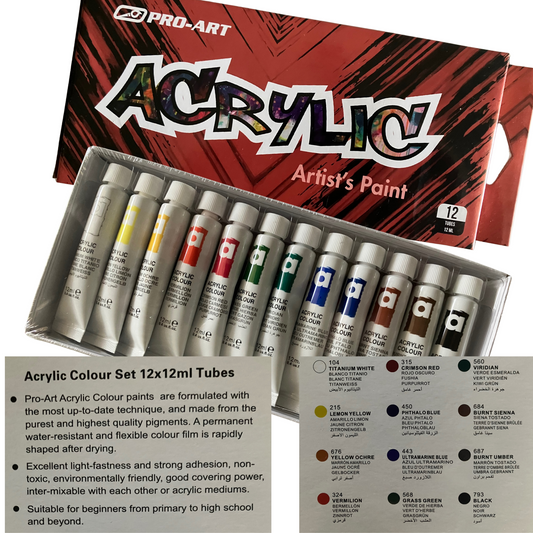 Pro-Art Acrylic Paint Set