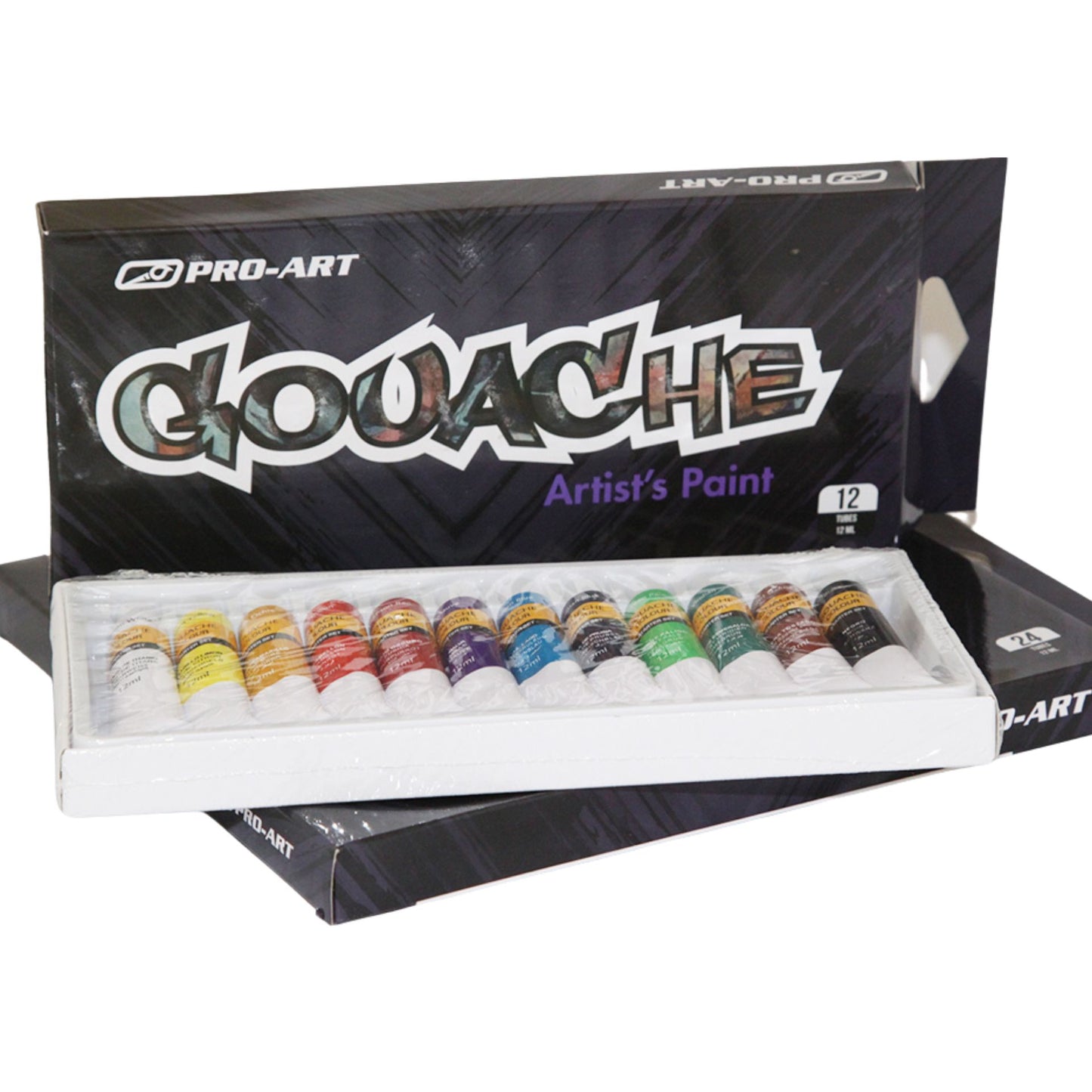 Pro-Art Gouache Paint Set (12 colours; 12 x 12ml Tubes)