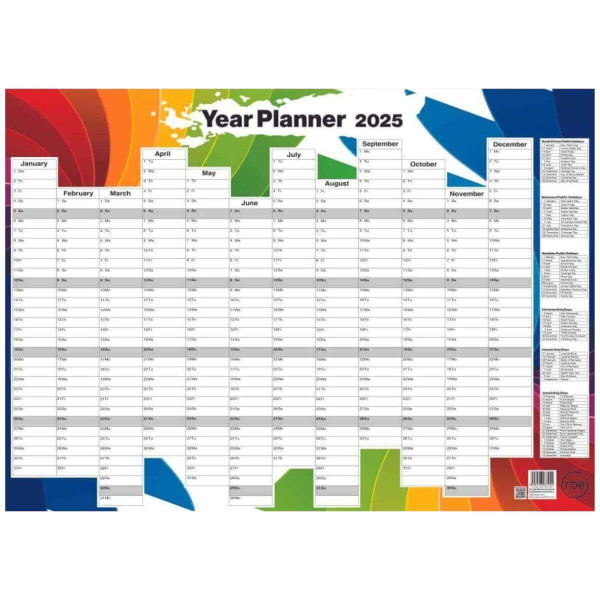 2025 A1 Wall Year Planner