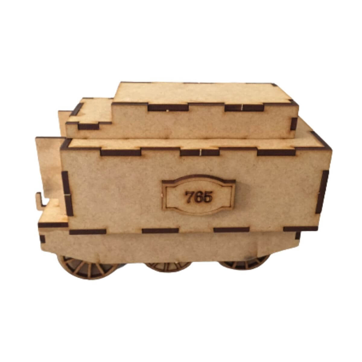 Laser Cut Steam Train Locomotive Model