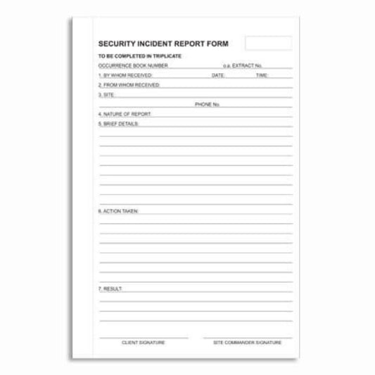Security Incident Report