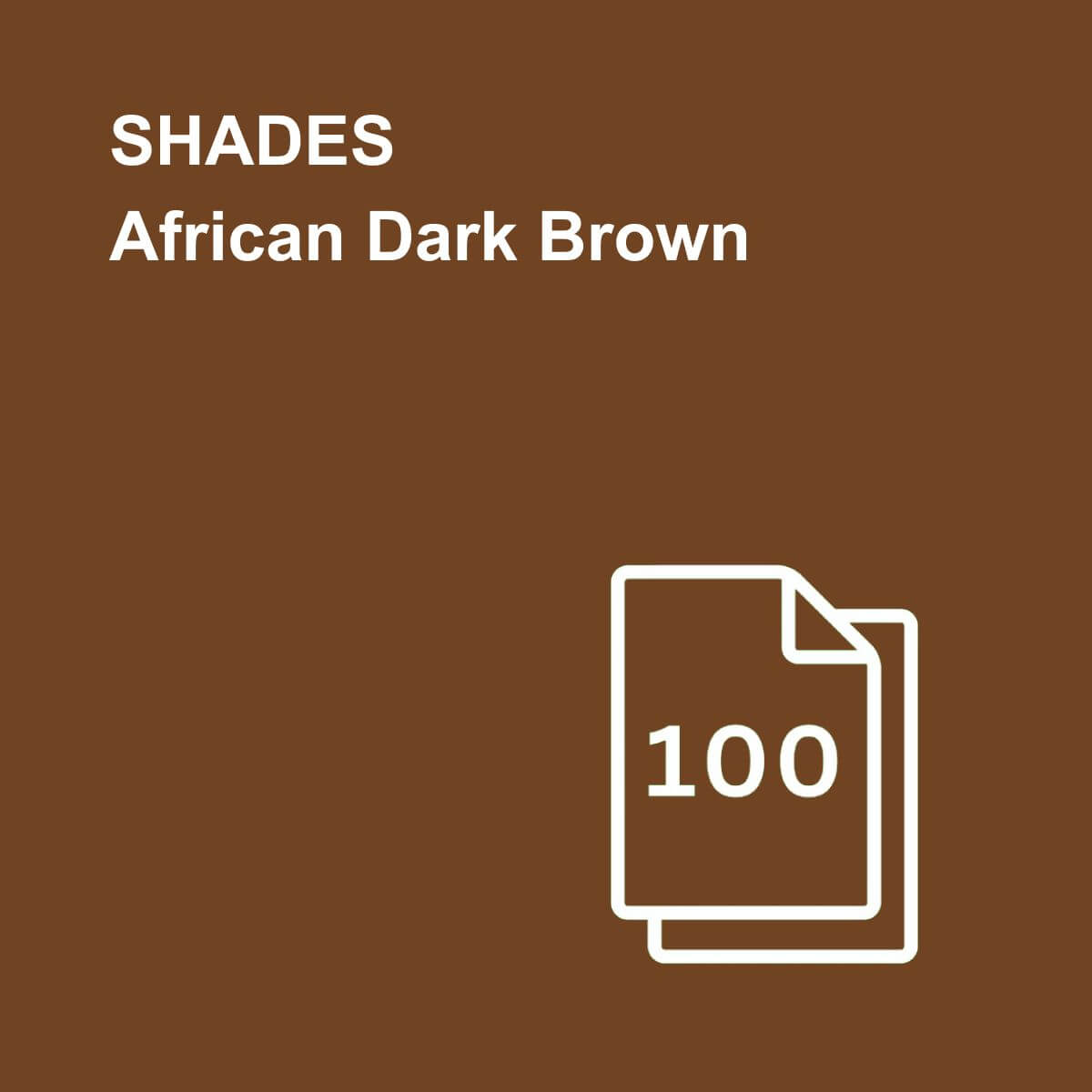 Shades African Dark Brown A4 Paper, Board & Envelopes