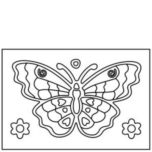 (Sand Art Card) Butterfly