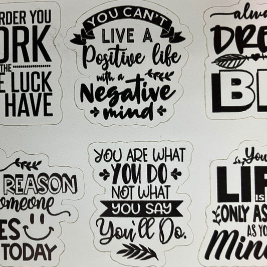 Signs of Positivity Stickers
