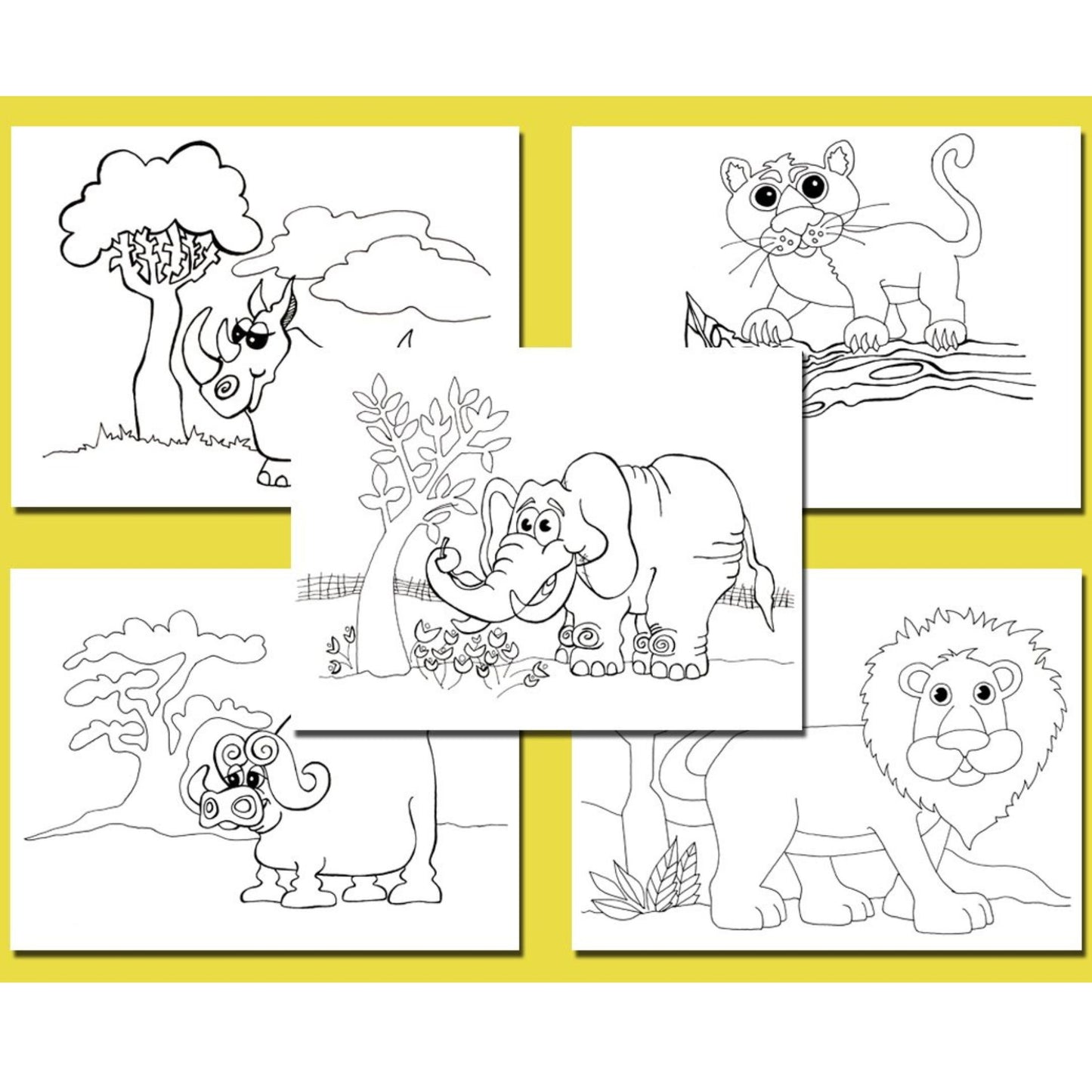 Africa Big 5 Canvas Kit