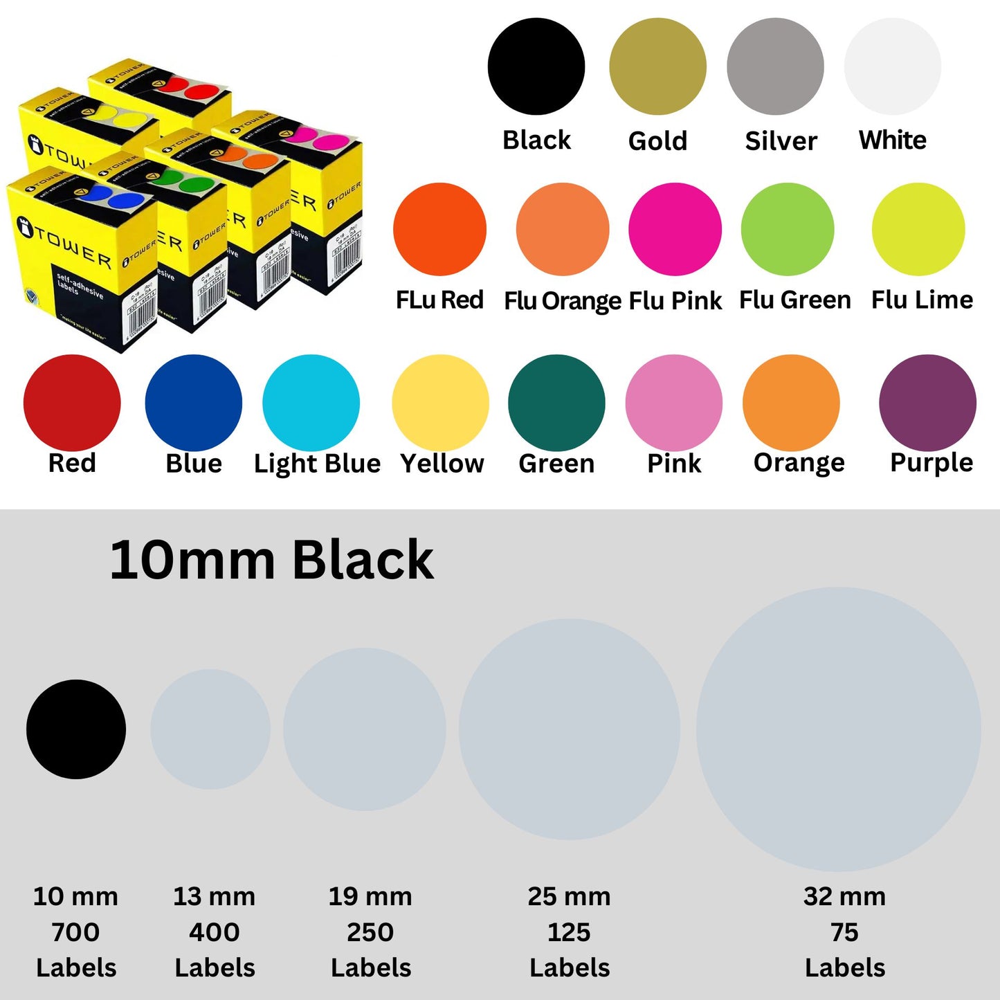 Circle Tower Labels