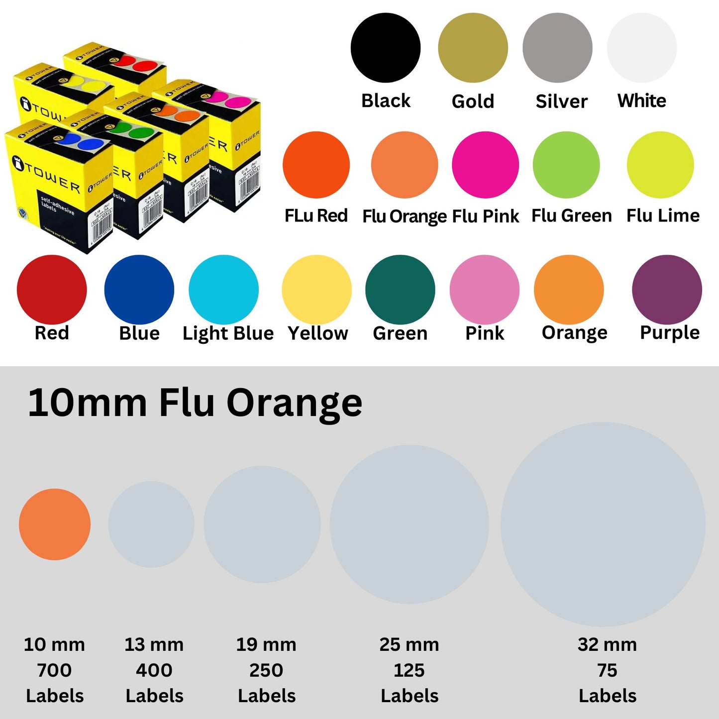 Circle Tower Labels