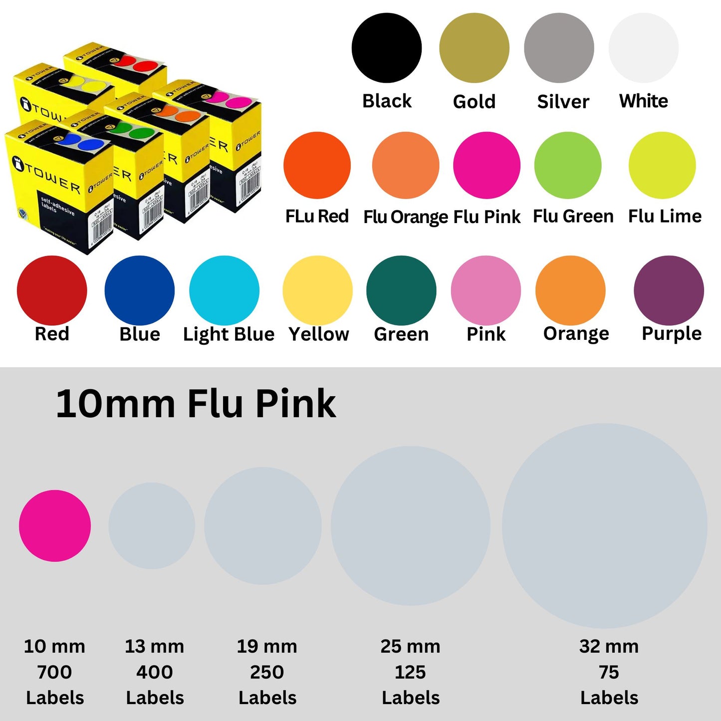 Circle Tower Labels