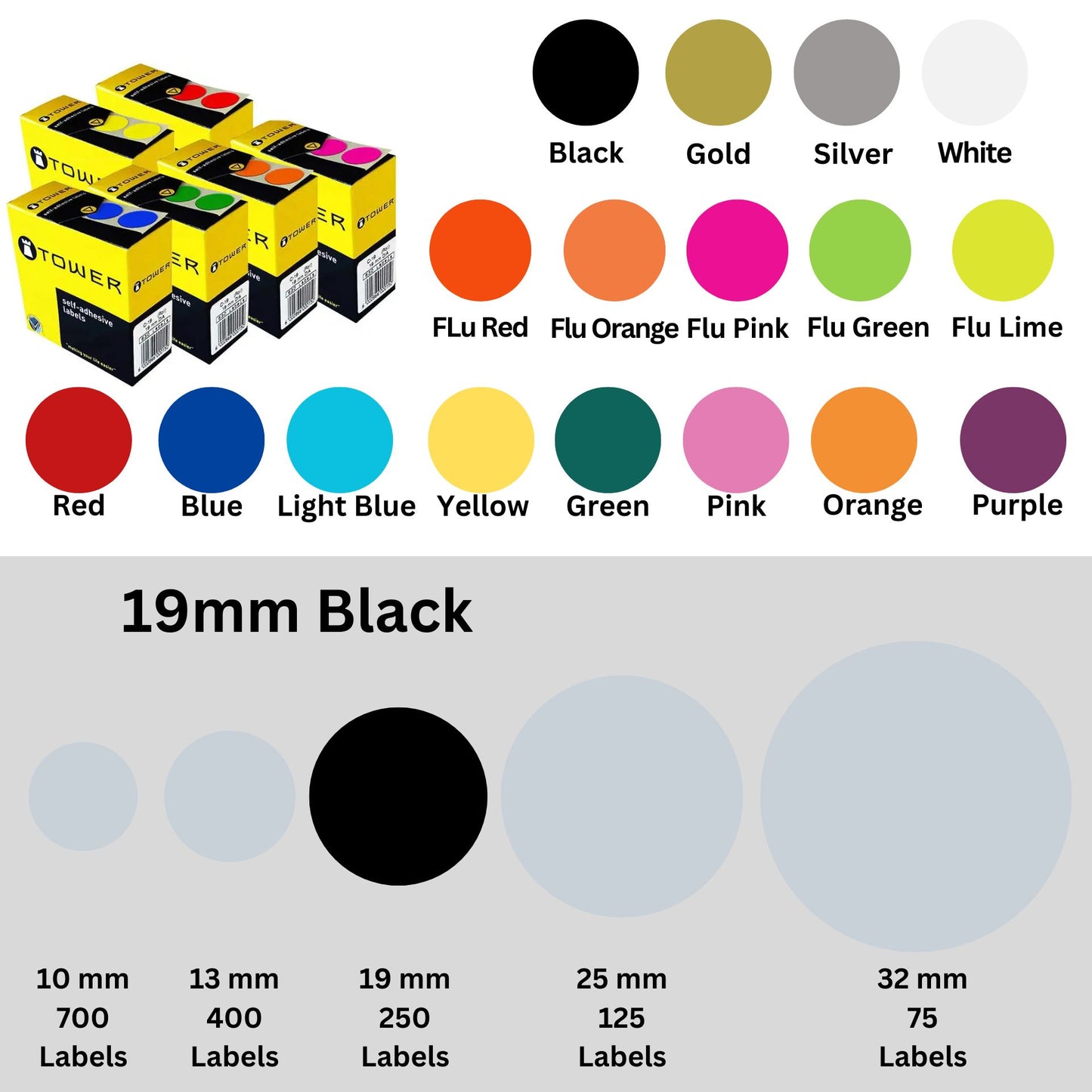 Circle Tower Labels