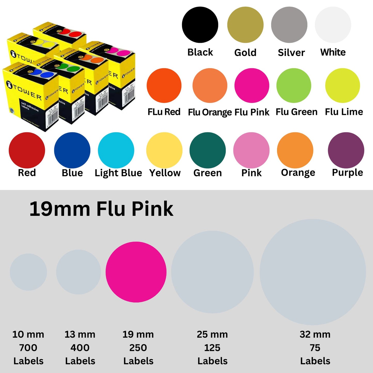 Circle Tower Labels