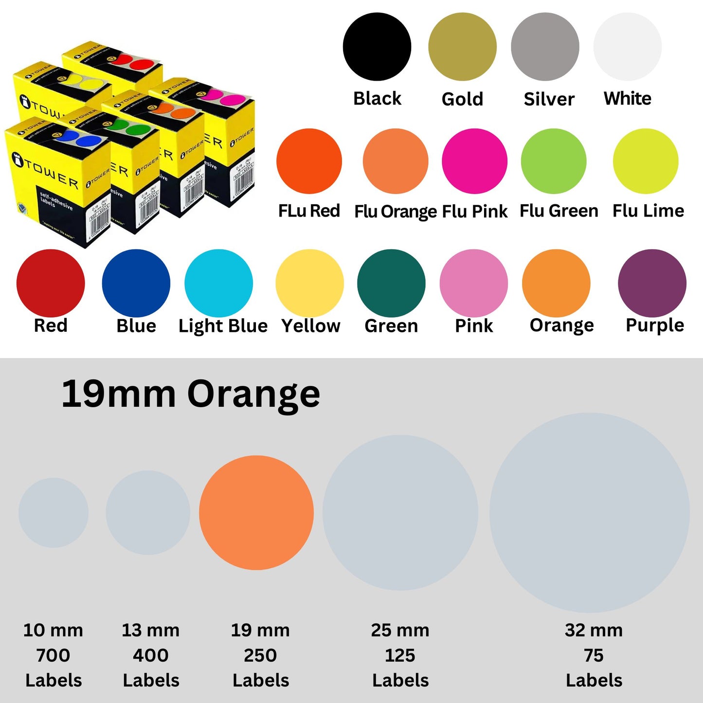 Circle Tower Labels